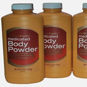 3 Perfect Purity Medicated Body Powder, 6 oz. Relieve pain and itch from bites